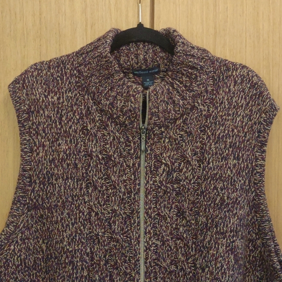 +SZ NWT Sleeveless Purple Knit Vest SZ 3X By Westbound Woman - Picture 3 of 9